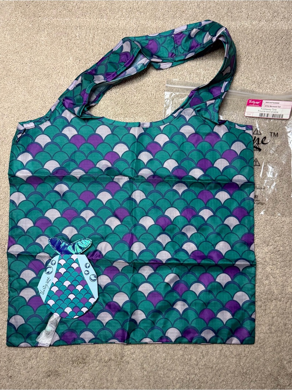 Thirty One Mermaid Tail Foldaway Tote